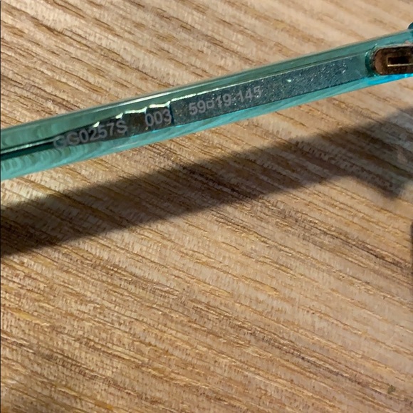 Gucci Blue Oversized Round Acetate Sunglasses - Picture 4 of 5